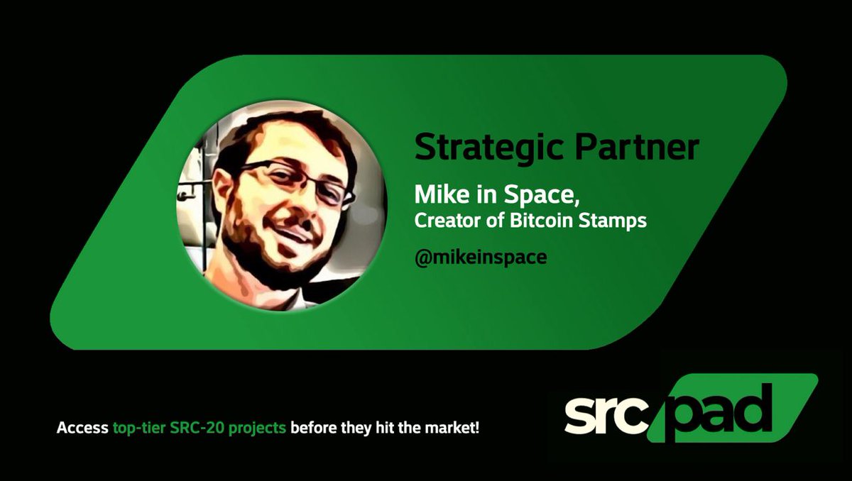 srcpad_pro's tweet image. Thrilled to announce that @mikeinspace has joined SRCPad as a Strategic Advisor! 🔥

The Founder of the STAMPs Protocol. His deep understanding of the Bitcoin Ecosystem and strategic vision will play a key role in driving innovation and fostering growth in our Launchpad.
#SRCPAD