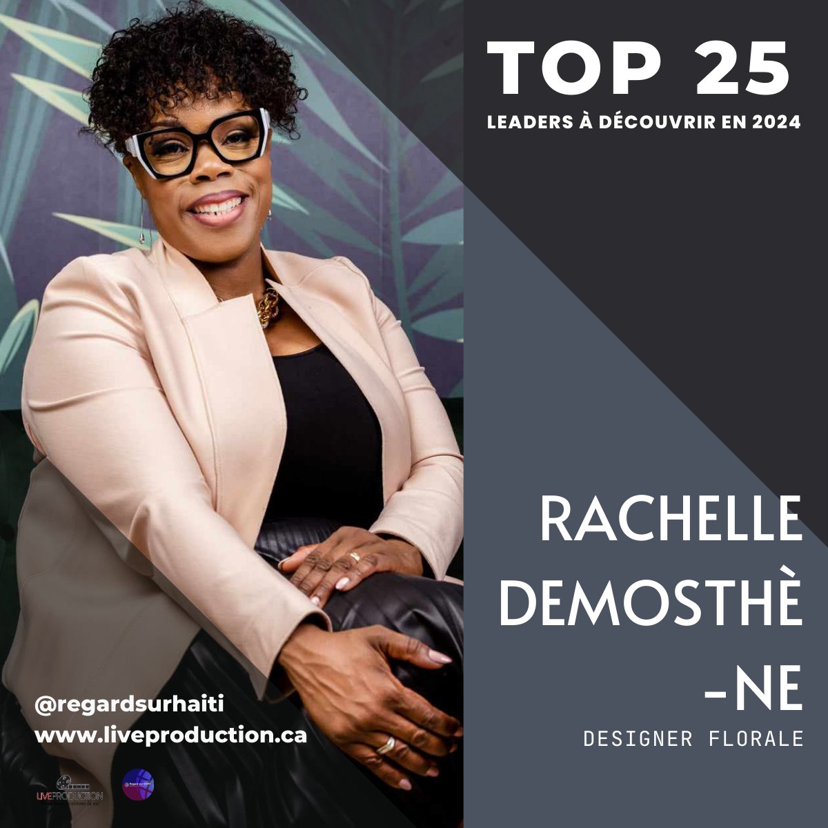 ✨️TOP25 LEADERS À Découvrir en 2024✨️

Rachelle Demosthène 
Lire la suite ⤵️ 
facebook.com/share/p/RxnUwD…

#moishistoiredesnoirs #blackhistorymonth #bhm  #mhn #diversity #Canada #quebec #women #afro #leaders #fleurs #flowers #fleuriste #blackwoman #womenempowerment #diversity