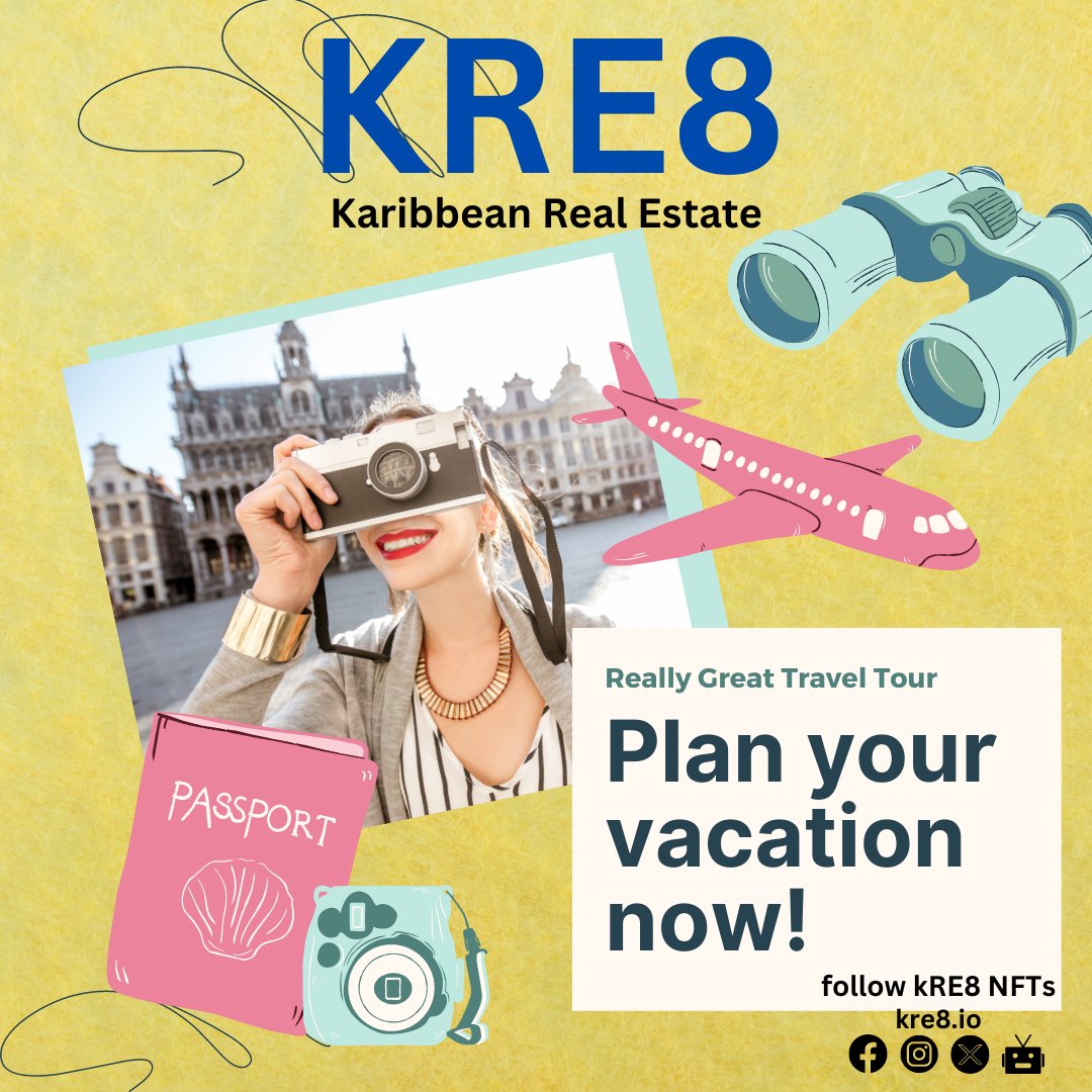 8RealEstate2_0's tweet photo. KRE8 NFTs connect you to real Caribbean real estate through blockchain technology. No more middlemen, just secure ownership and transparent transactions. 
#FutureOfRealEstate #BlockchainRevolution #OwnTheCaribbean #kre8nfts https://t.co/57hvOp6Ue8