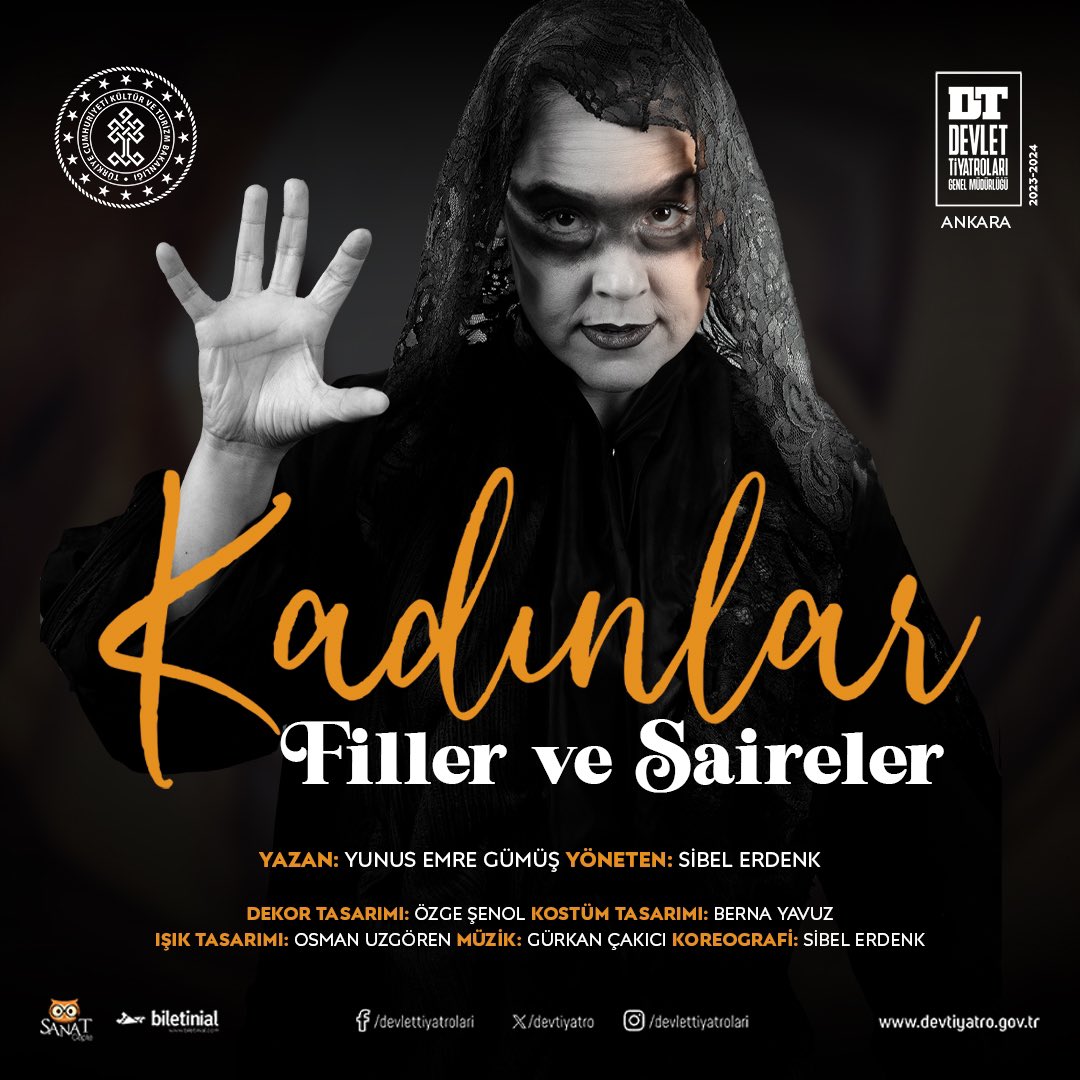devtiyatro's tweet photo. Küçük Tiyatroda Prömiyer...
Ankara Devlet Tiyatrosunun Sibel Erdenk rejisiyle, Yunus Emre Gümüş’ün “Kadınlar, Filler ve Saireler” adlı oyunu, 20 Şubat Salı günü, saat 20.00’de, ilk kez seyirci karşısına çıkıyor.
#devtiyatro #devlettiyatroları #turkiyestatetheatre #prömiyer https://t.co/nVlTOjklYl