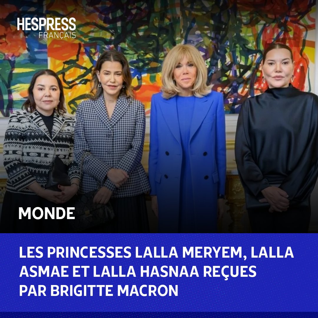 Sur très haute instruction du #Roi, les Princesses #LallaMeryem, #LallaAsmae et #LallaHasnaa reçues à déjeuner au Palais de l’#Elysée, à l’invitation de la première dame, Brigitte Macron.
Les altesses royales la Princesse Lalla Meryem, la Princesse Lalla Asmae et la Princesse…