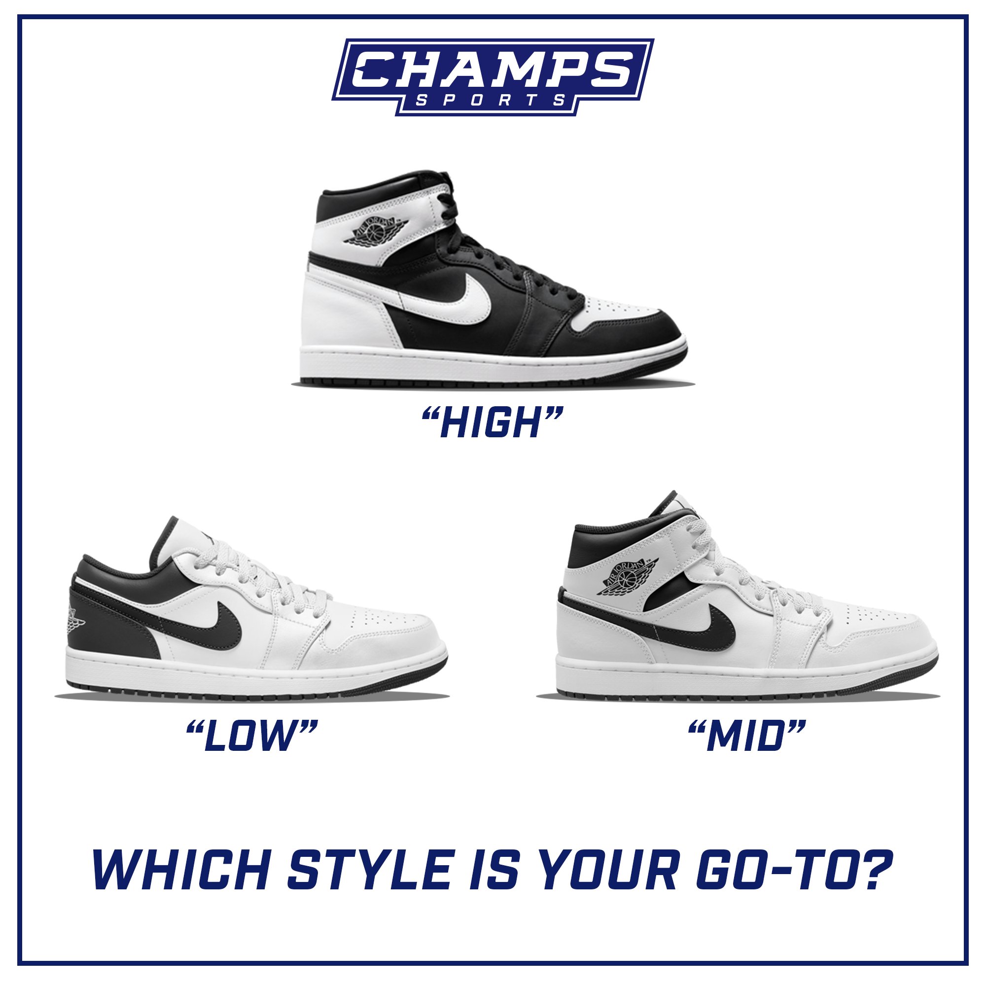 Champs sports deals shoes on sale