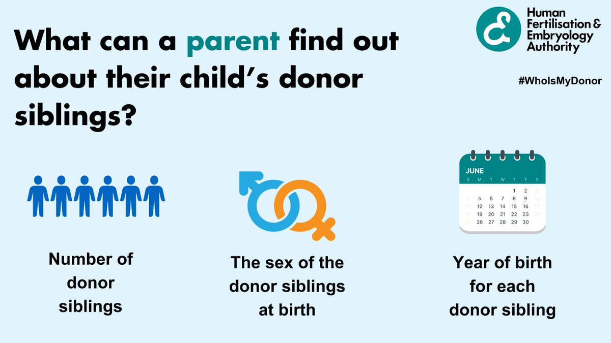 If your child is under 16 and wants to learn about their origins, you can find out non-identifiable information about their donor or donor siblings on their behalf. Find out more: bit.ly/3EAjxAG #WhoIsMyDonor