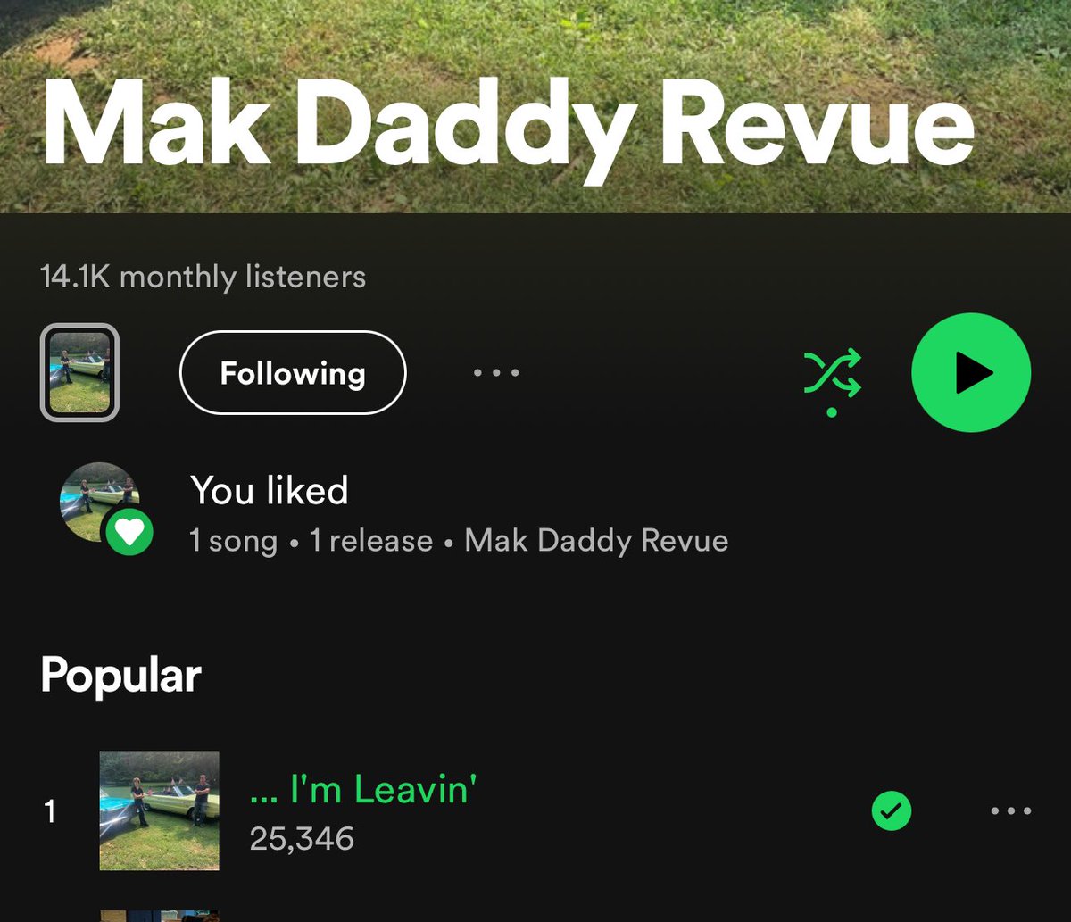 MakDaddyRevue's tweet photo. We’re humbled by the support as I’m Leavin’ hits over 25,000 downloads on Spotify! https://t.co/v8L3AE9p8A