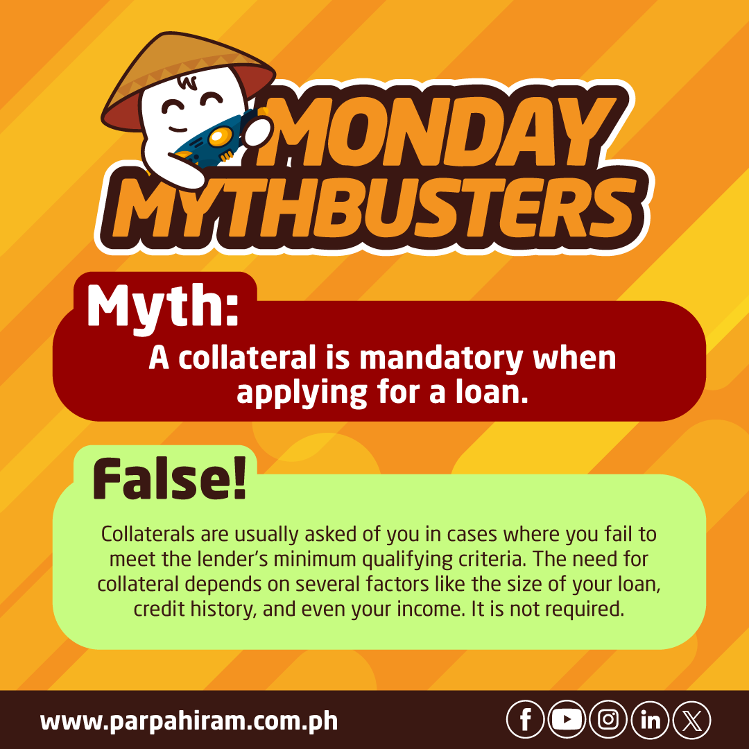 PH_Pahiram's tweet photo. Monday Mythbusters❗❗❗

Don't forget to like👍🏻, share✍🏻 and follow😍 us on Facebook, Instagram, Twitter and Youtube for more❗

#ParPahiram #ParPahiramLoans #SayNoToPredatoryLoans #Loansph #MondayMythbusters https://t.co/u96g9wMsso