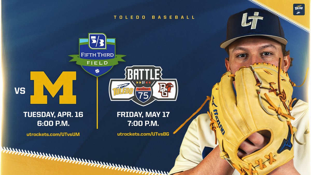 Thrilled to announce that we'll be hitting FifthThird Field not once, but twice this year! 🎉⚾️ Secure your tickets now and join us for some fun nights downtown! 🎟️🔗 1️⃣: UTRockets.com/BeatUM 🎟️🔗2️⃣: UTRockets.com/BeatBG READ MORE:➡️bit.ly/49HyT4e