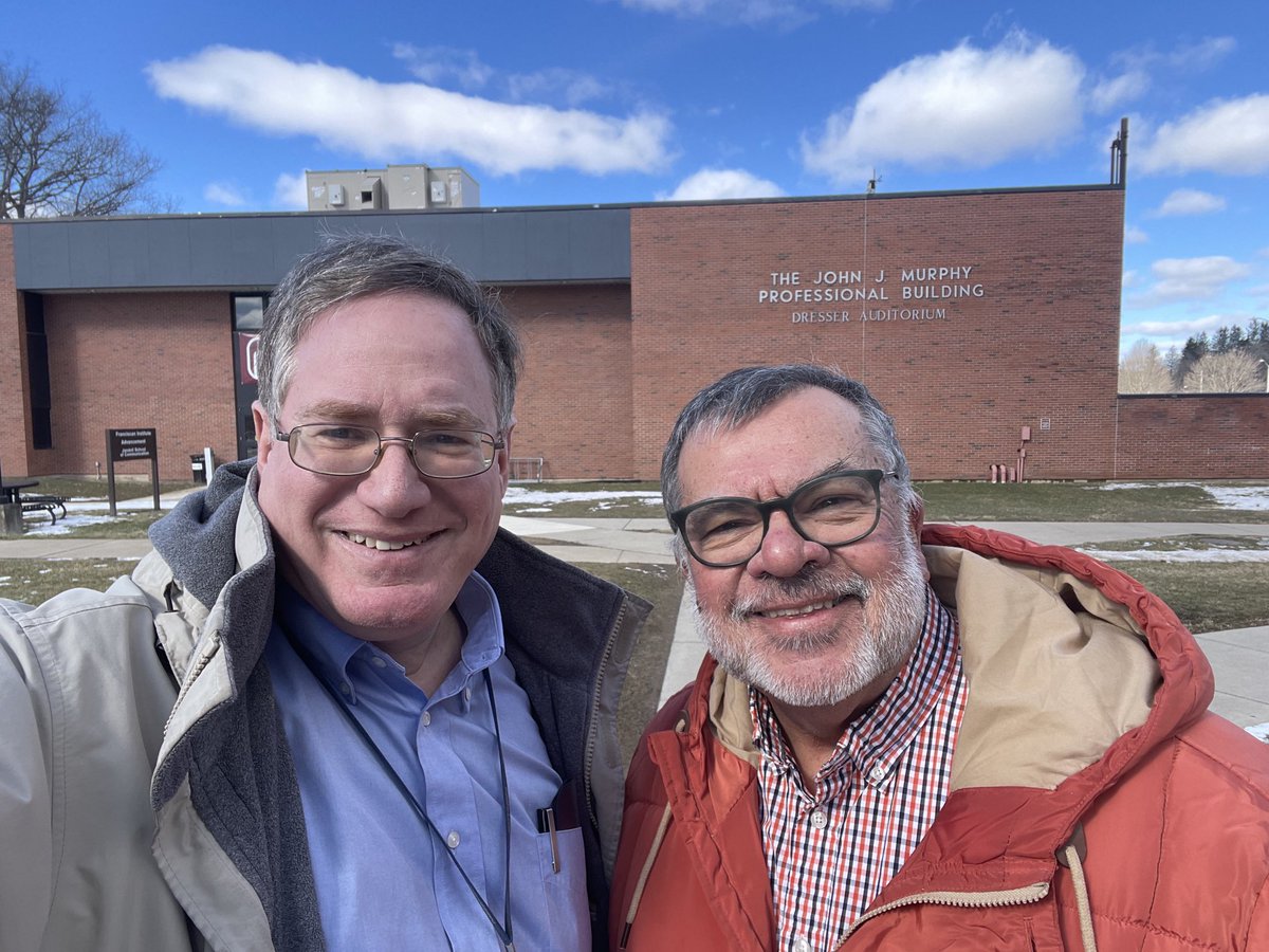 Back in the saddle at ⁦<a href="/BonasJSchool/">Jandoli School of Communication</a>⁩ with ⁦<a href="/richleeonline/">Richard A. Lee</a>⁩