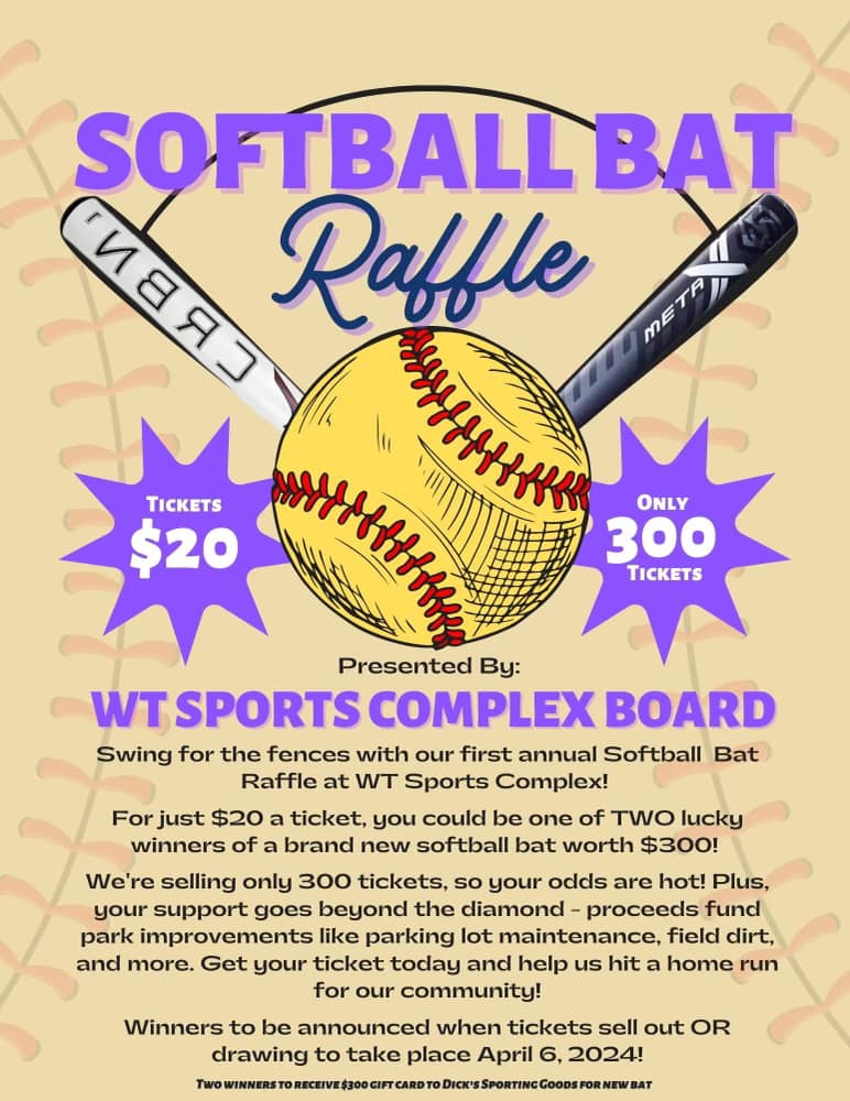 Looking for a new bat for your little one this year but don't want to spend hundreds? We are selling raffle tickets for baseball and softball bats. Limited tickets being sold! #cincinnati #baseball #softball #ohio #wtsportscomplex #cincinnatibaseball #cincinnatisoftball