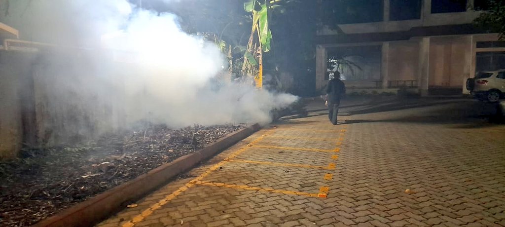 DVBPO_DIBRUGARH's tweet photo. Fogging done at Officer's Colony and nearby area #Dibrugarh by #NCVBDC https://t.co/juosRnz8BP