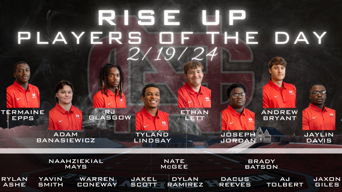 Congratulations to these guys for adding there names to the Rise Up Champions list! ⚫️🔴 #RiseUp