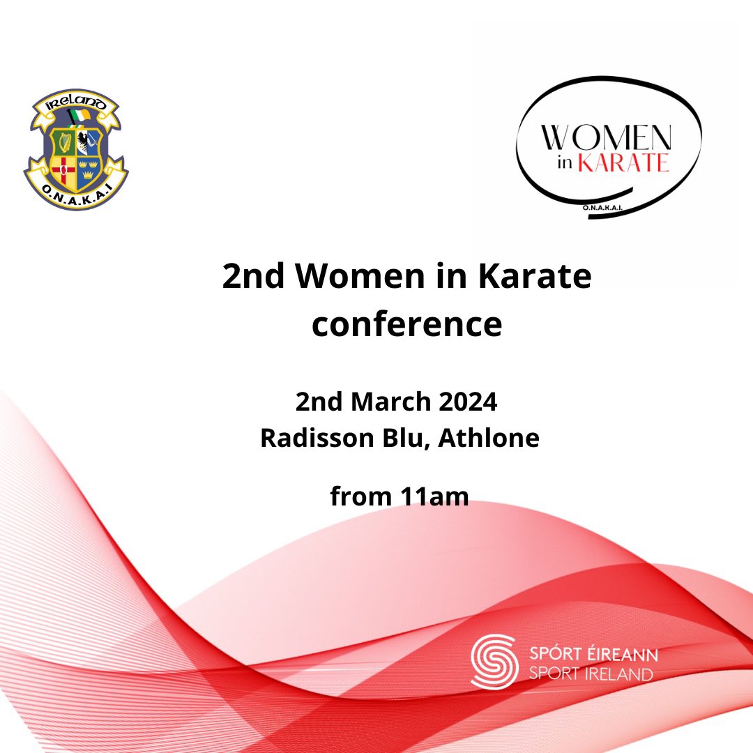 onakai_karate's tweet photo. Due to demand we are excited to open the doors to non-members 
You can now purchase ticket to the conference at €15 per person on the link https://t.co/IL0UpL2ujq
The entry is Free to our members
We are looking forward to welcome you all!
#karate #womeninsportire #womeninkarate https://t.co/bNM2CeMulX