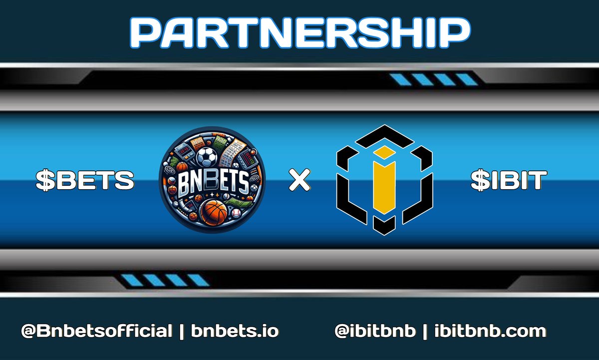 📢 PARTNERSHIP ANNOUNCEMENT

We are thrilled to announce our partnership with <a href="/BNBets2024/">BNBets</a>.

$BETS has a fully functioning Telegram sports betting bot.

Together with $IBIT, this strategic partnership will bring plenty of perks.

Join here for all details: t.me/ibitbnb