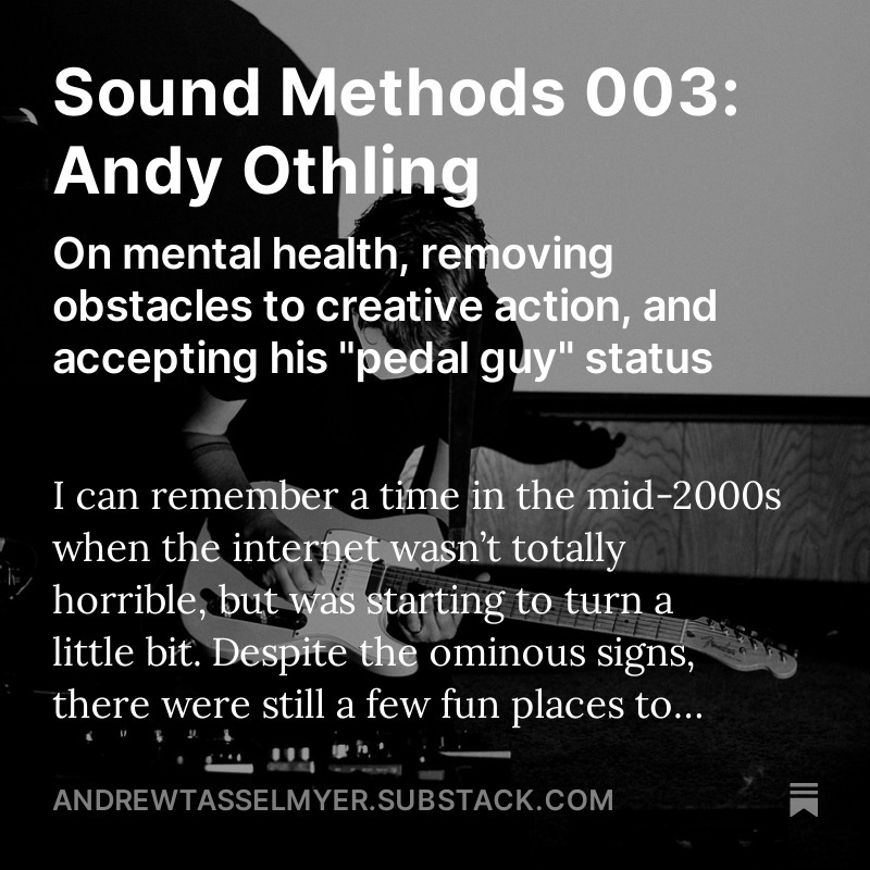 Andrew and Andy in conversation: andrewtasselmyer.substack.com/p/sound-method…