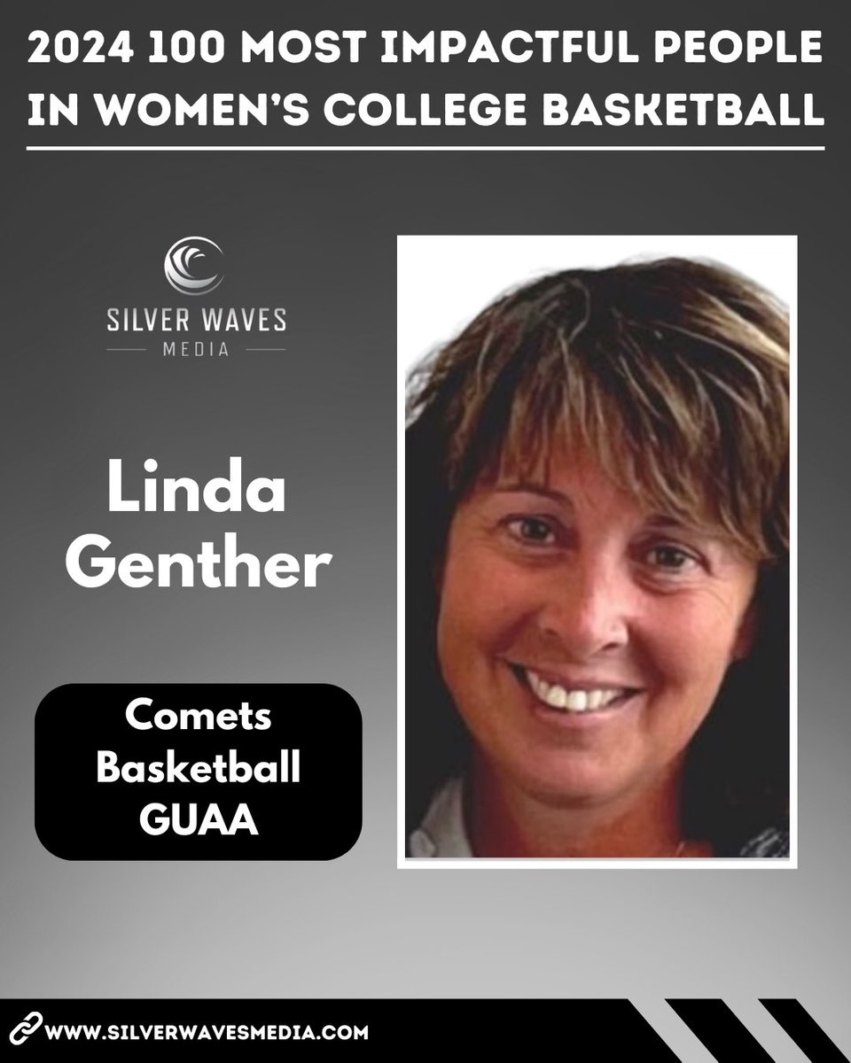 SilverWaveMedia's tweet image. Congratulations to Linda Genther of Comets Basketball GUAA on being named to the 2024 100 Most Impactful People in Women’s College Basketball list.

@CometsBallers 

silverwavesmedia.com/2024-100-most-…