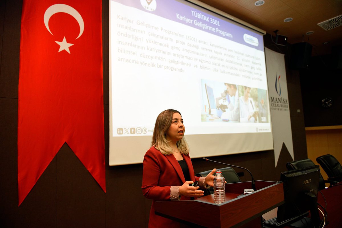 mcbuproje's tweet photo. Proje Koordinasyon Uygulama ve Araştırma Merkezimizin düzenlediği, #TÜBİTAK 3501 #Kariyer Geliştirme Programı Bilgilendirme Toplantısı, #akademisyen lerimizin yoğun katılımıyla gerçekleşti.  

#ManisaCelalBayarÜniversitesi #TÜBİTAK #mcbuproje https://t.co/1fmvAY85Da