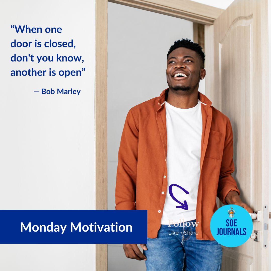 Embrace the wisdom of #BobMarley and remember, another door is already open—ready for you to step into new opportunities and possibilities. Keep moving forward to reveal the path to your success. #mondaymotivation #soepubs