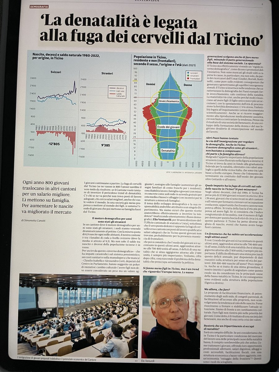 StefanoModenini's tweet photo. La solita analisi senza base scientifica. Se i giovani partono dal TI è colpa dei datori di lavoro. Perché i giovani di San Gallo o di Obvaldo non vanno forse a vivere e a lavorare a Zurigo? Lì c’è più possibilità di esercitare le proprie competenze. https://t.co/M7fv3srWat
