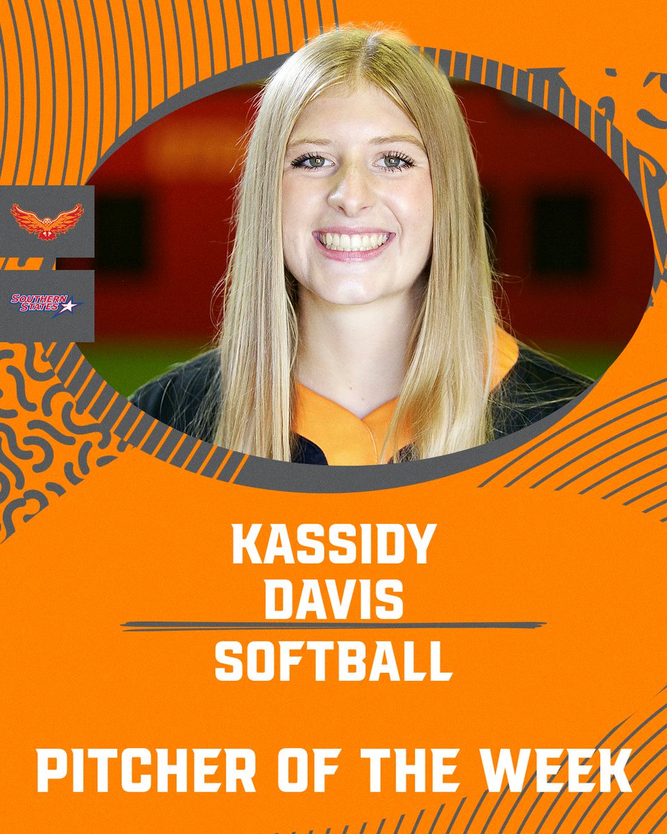 Congrats to @utsathletics on sweeping the SSAC Softball Player of the Week honors for the week of Feb. 12-18. Details | bit.ly/3OORVNV

Player: Hannah Lindsey
Pitcher: Kassidy Davis
