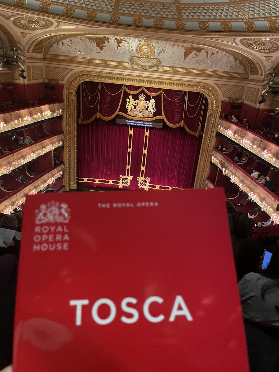 Can’t wait. My favourite opera at one of the most iconic opera houses. #Tosca @RoyalOperaHouse