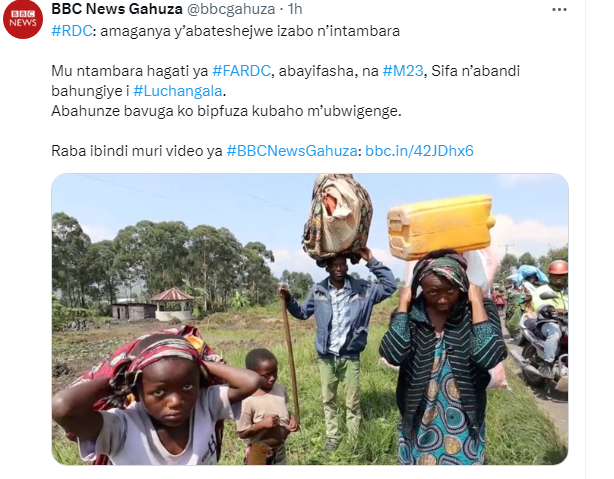 RwandaN41033494's tweet photo. #Kagame Hitler demande à lʼOrganisation des Nations Unies et à #SADC ne ne plus contribuer au maintien de la #paix au #Congo afin quʼil continue à maintenir les #Congolais dans tel état ! Est-ce que Kagame a des conseillers intelligents ?
#KagameHitler #ONU #Rwanda https://t.co/TwyTrLtvFN