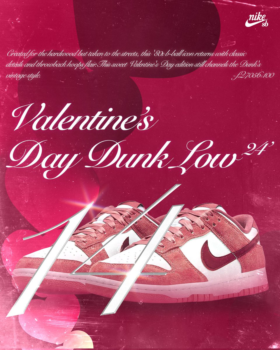 hyp3fx's tweet photo. Nike Dunk Low Valentine's day 2024'

@nikesb @Nike https://t.co/Byk0Vgz0eW