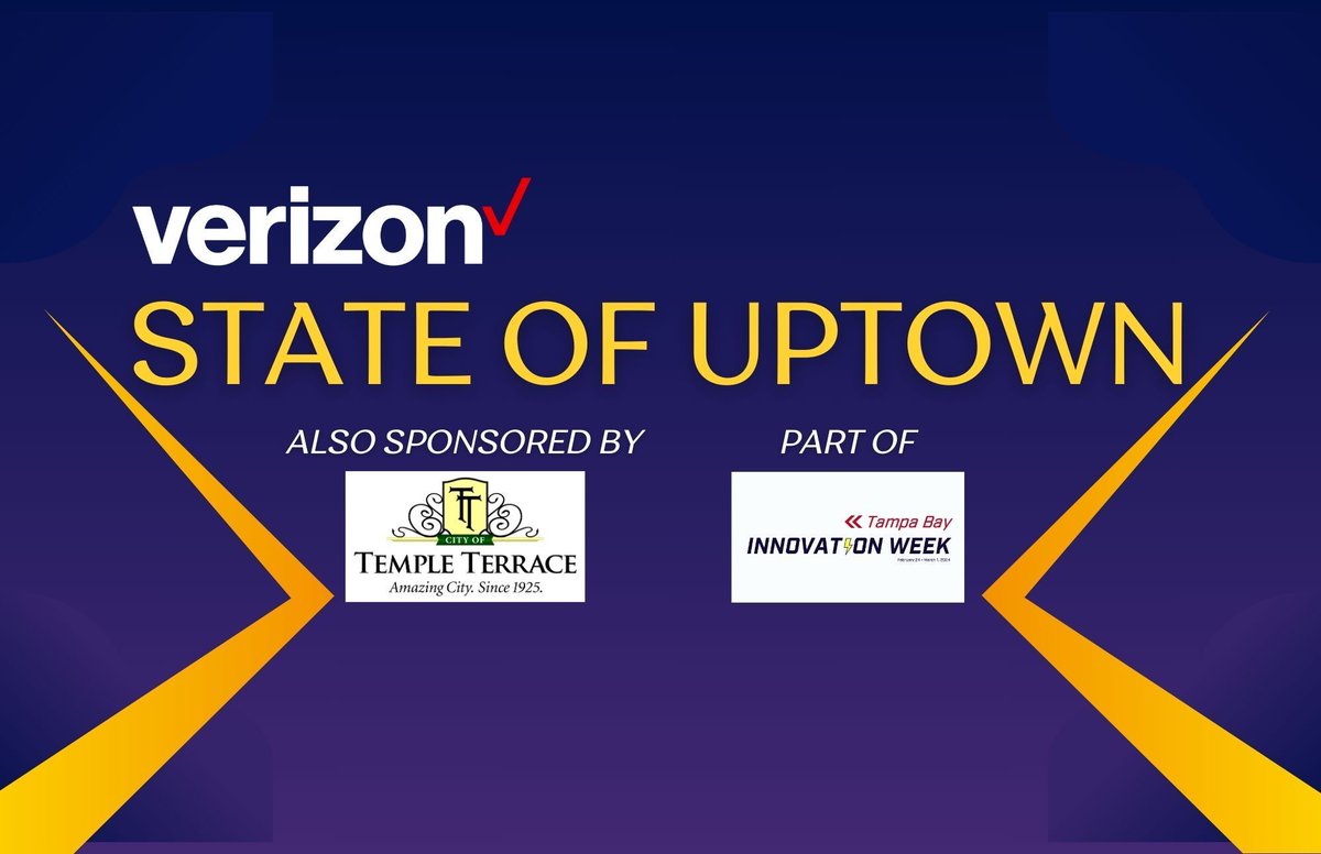 The first hour of the State of Uptown will allow for some networking over coffee and pastries while checking out some fascinating exhibitors including the <a href="/usfiae/">USF Institute of Applied Engineering</a>, #AMRoCFabLab, <a href="/tbcn_org/">TBCN</a> and more. #tampabayinnovationweek buff.ly/46EoxQz