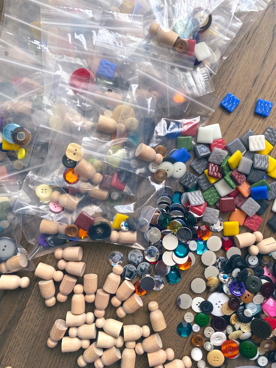 Putting together some mini loose parts kits for my #RFTLOI2024 presentation! If you’re attending, I’ll be presenting at 12:45pm in the Birchwood room on both days! Come learn more about design thinking & coding and get started with some loose parts to take back to your classroom!
