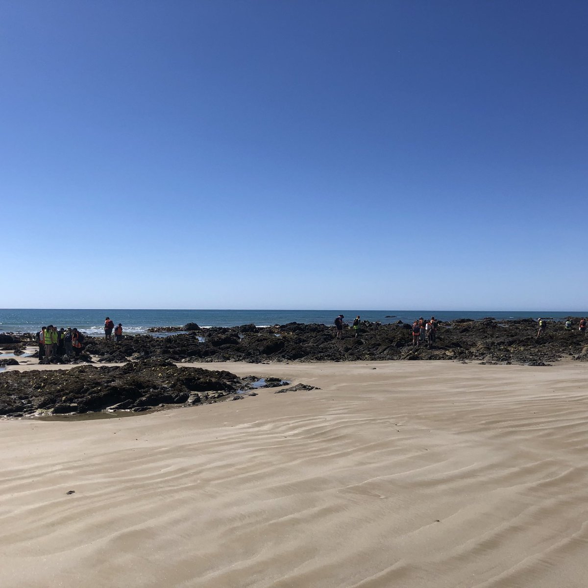 I had an excellent time last week with 3rd year students <a href="/OtagoGeology/">Otago Geology</a> in the Catlins in southern NZ 😎. They all did a great job learning how to plot structural data on stereonets 👍