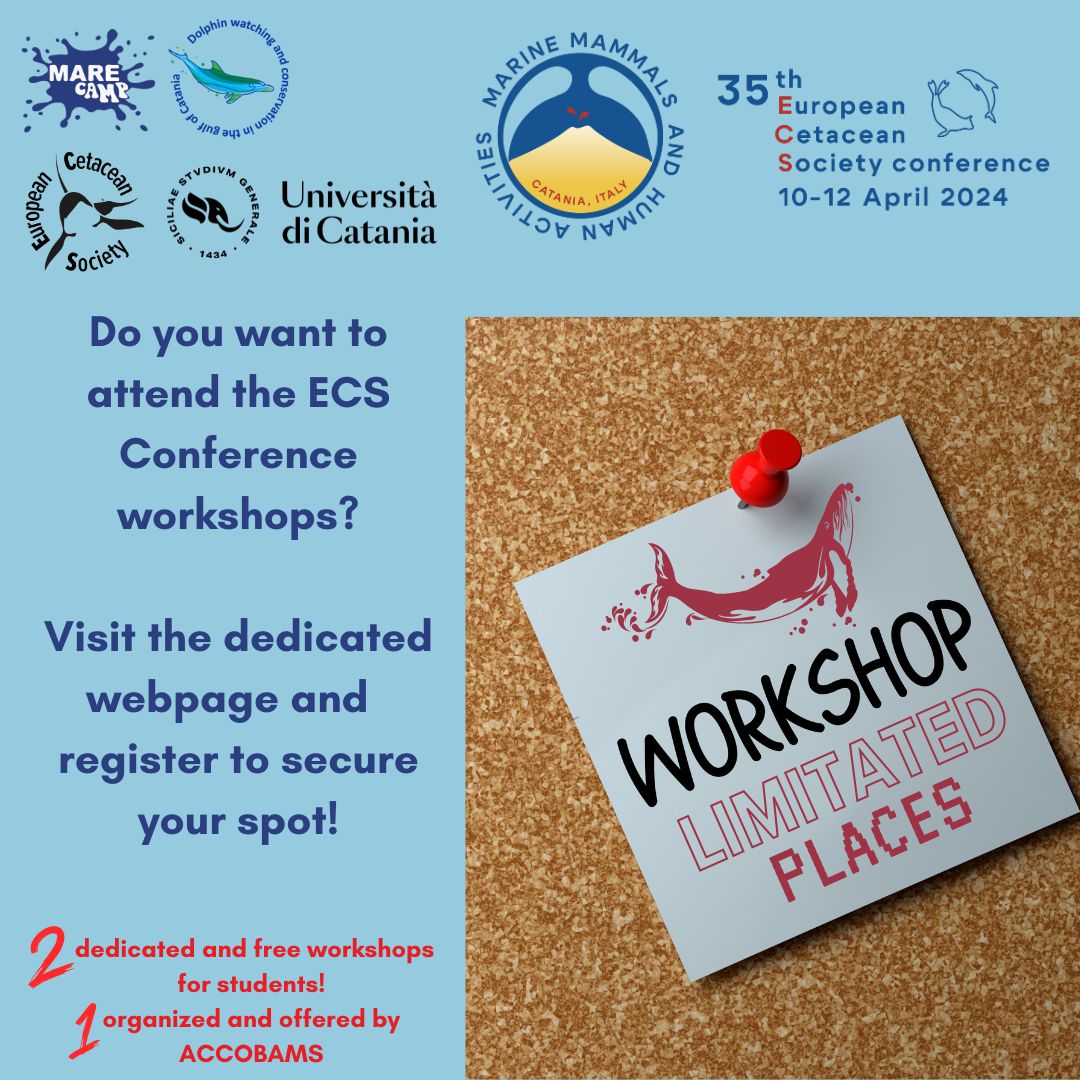 It's time to register for the #ECSconference2024 workshops!  They will be held on the 8th and 9th of April 2024 at the #UniversityofCatania (DSBGA).  You can register on the dedicated website page. Hurry up! Limited places.
<a href="/Marecamp_CT/">Marecamp association</a> 
#35thECSconference