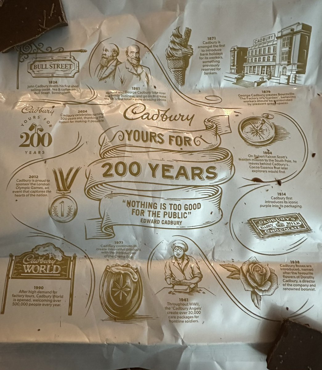 stevieepee's tweet photo. Who ever looked inside a chocolate wrapper. I just did. 😳😂 https://t.co/ijbkkxi8GI
