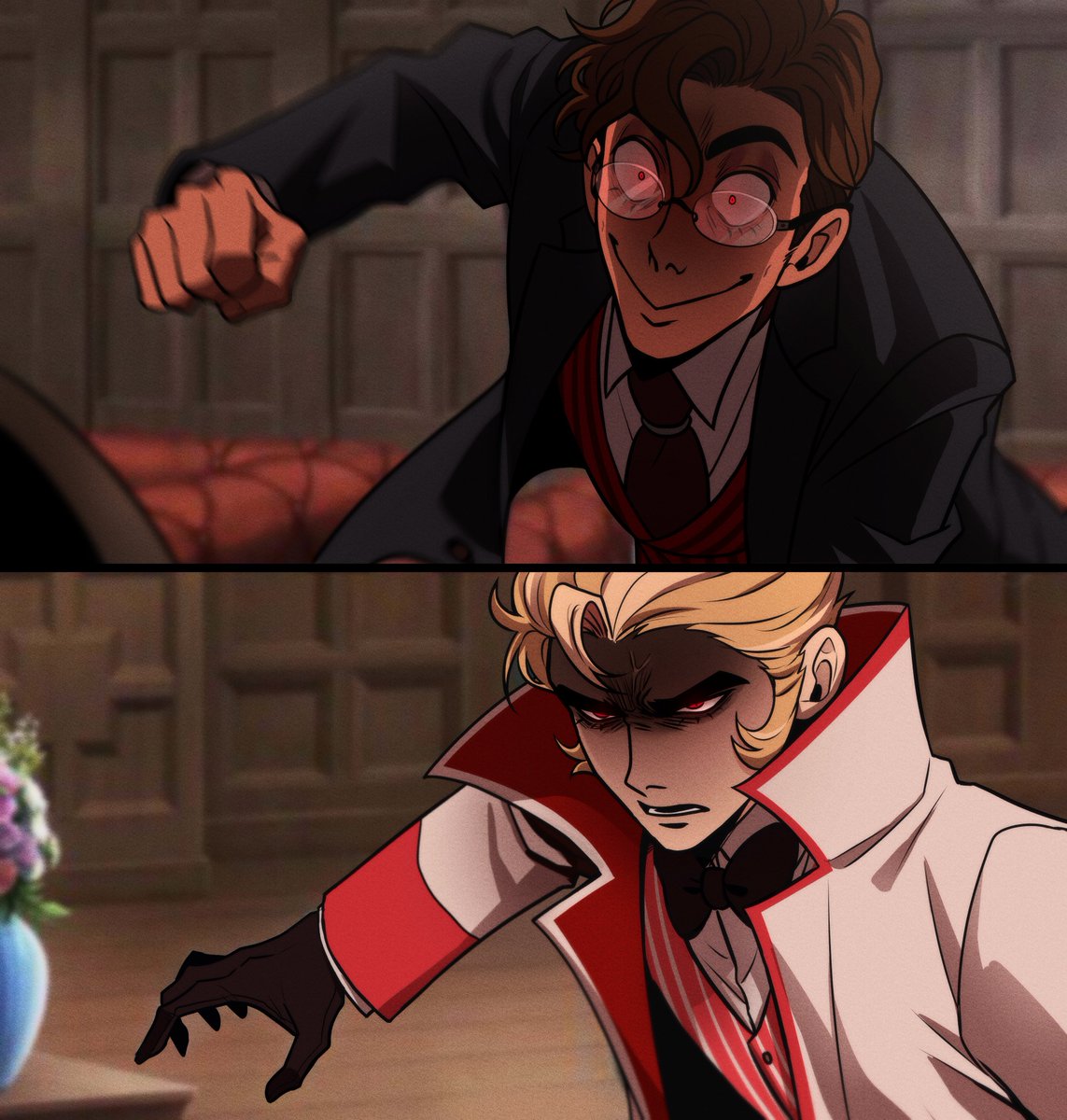 NakariiaLe's tweet image. uh oh you shouldn&apos;t have made their daughter cry

#radioapple #HazbinHotel #HazbinHotelAlastor #HazbinHotelCharlie #HazbinHotelLucifer