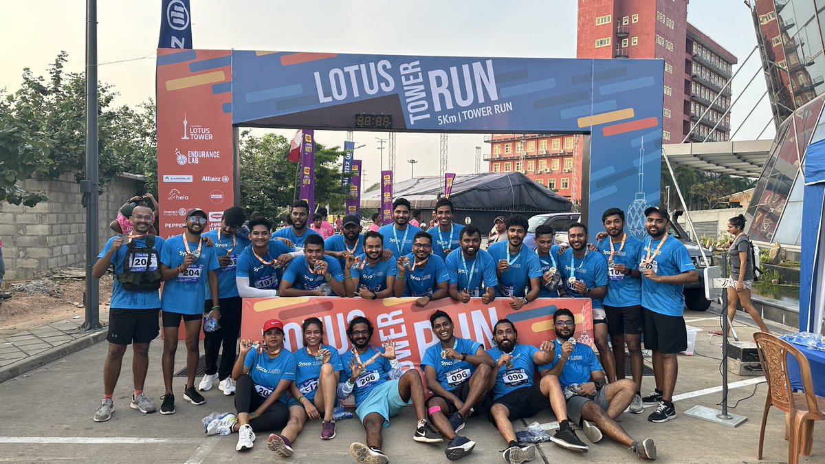 SLTravelCouple's tweet photo. Lotus Tower Run 2024
Team #SyscoLABS https://t.co/LMvG5HCd1x