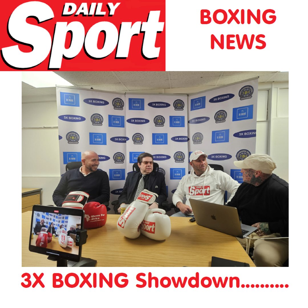 #BOXING 3X Boxing Showdown….www.dailysport.co.uk/news/3x-boxing-showdown

#GrantMiller #DailySport #BoxingNews #BritishBoxing #TheSport #Launch #3XBoxing #InfluencerBoxing #CrossoverBoxing #TabloidSport #CelebrityBoxing #YouTubers #Podcast #FightNews #CombatSports