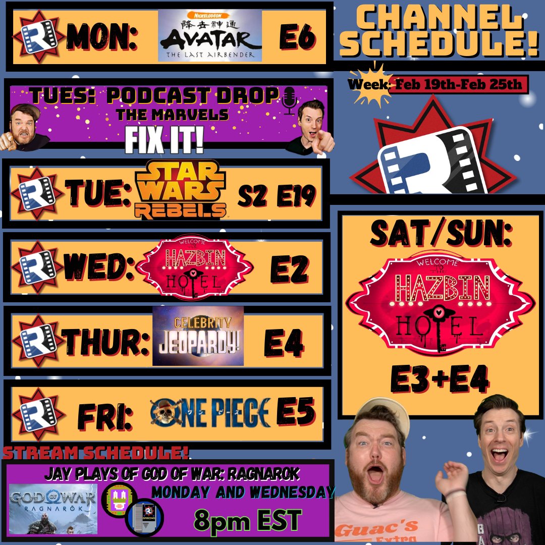 Tape your butts shut... We've got an amazing week of content headed your way!