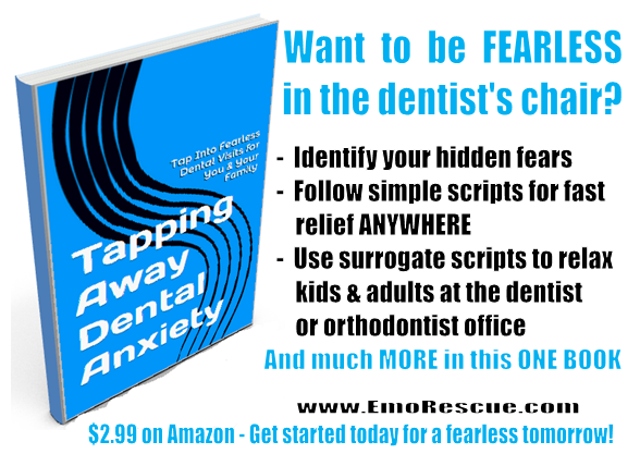 Only #EFT #tapping cured my terror of #DentalCare  My book can help YOU, too 💪🏽 Use anywhere, for anyone #AllAges 🌷$2.99 ebook
US amazon.com/-/e/B00WOLEZF4
UK amazon.co.uk/-/e/B00WOLEZF4
CA amazon.ca/-/e/B00WOLEZF4
AU amazon.com.au/-/e/B00WOLEZF4
#EmotionalFreedomTechniques #selfcare