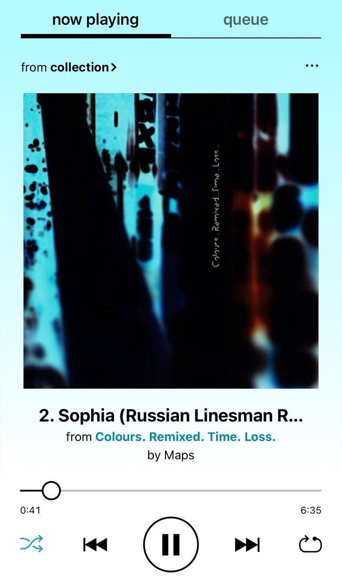 Just bought this album by @thisismaps mapsmute.bandcamp.com/album/colours-… Amazing remix by @russianlinesman