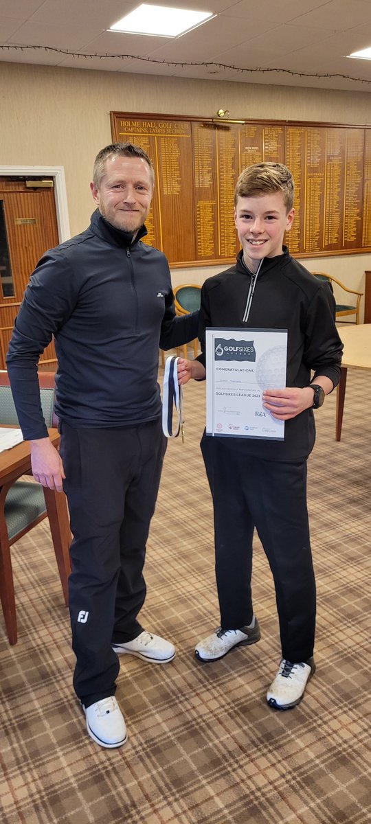 PE_AxAcademy's tweet photo. What a fantastic achievement by our Y8 student Ethan T who recently demonstrated his fantastic golfing talent by winning 🥇 the 2023 North Lincolnshire Golf sixes league as part of his Holme Hall team.  

Well done Ethan, keep it up ⛳️ https://t.co/4lOXbnnpDQ
