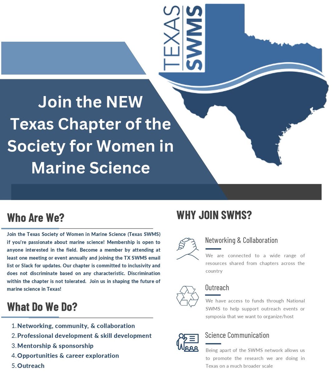 TX_SWMS's tweet image. Feeling unsure about joining TEXAS SWMS? No worries! We've got you covered with all the essential info to help you make the call 😉 #TXSWMS