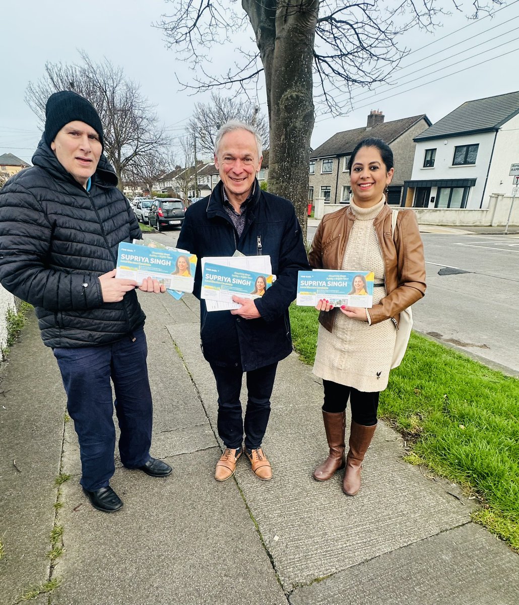 Wonderful canvassing this evening in Raheny with @RichardbrutonTD. Great reception on doors. I look forward to working on the concens received on doors. If I have missed you, please do not hesitate to reach out to me at supriyasinghfg@gmail.com @DBNFineGael @FineGael