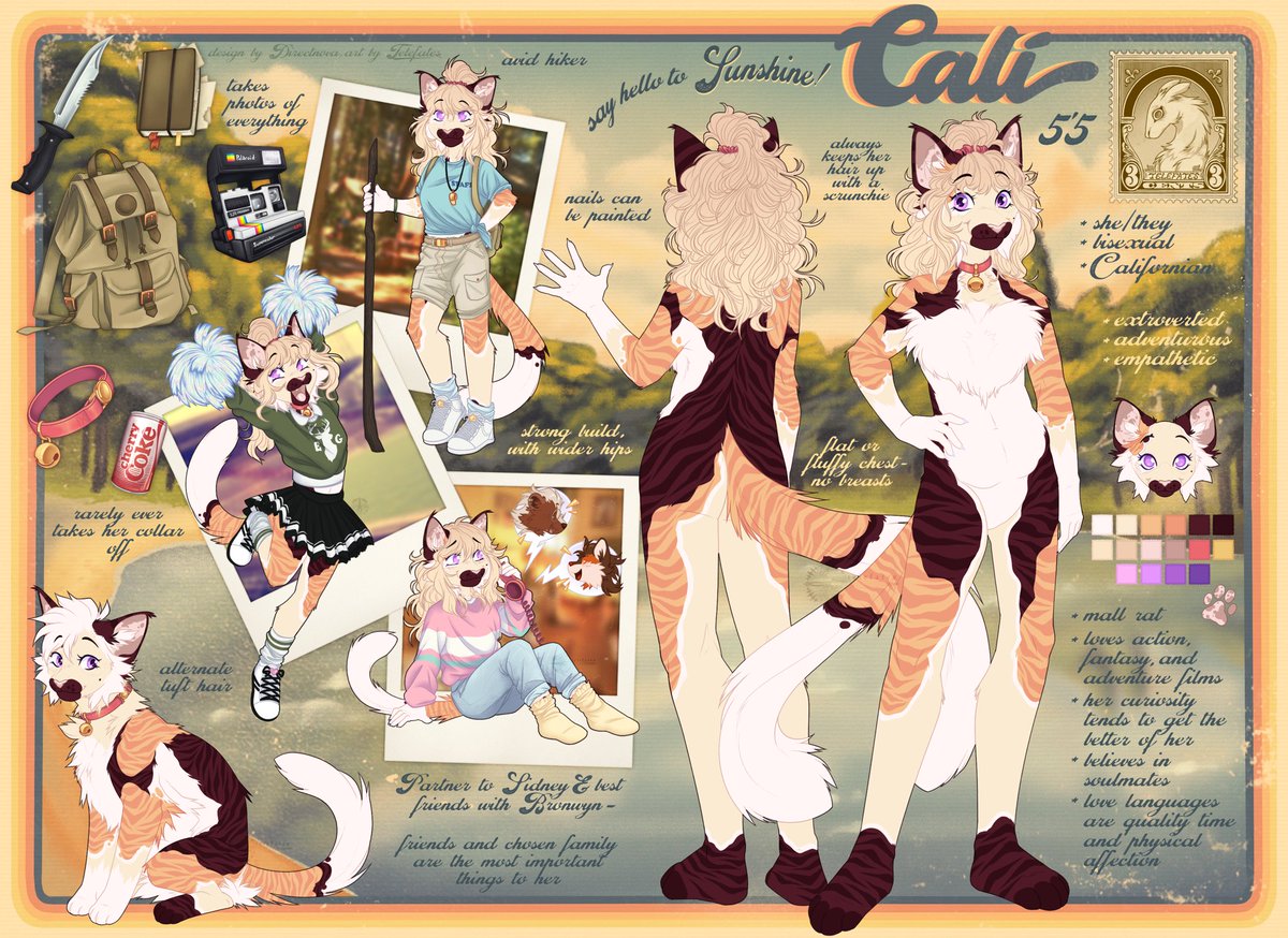 Had the absolute joy of making this ref for @treepeanut_ recently- I can never refuse a good 80s theme we know this about me All in all a 41 hour project that I am VERY very proud of!!💛 🌼⛰️🥤