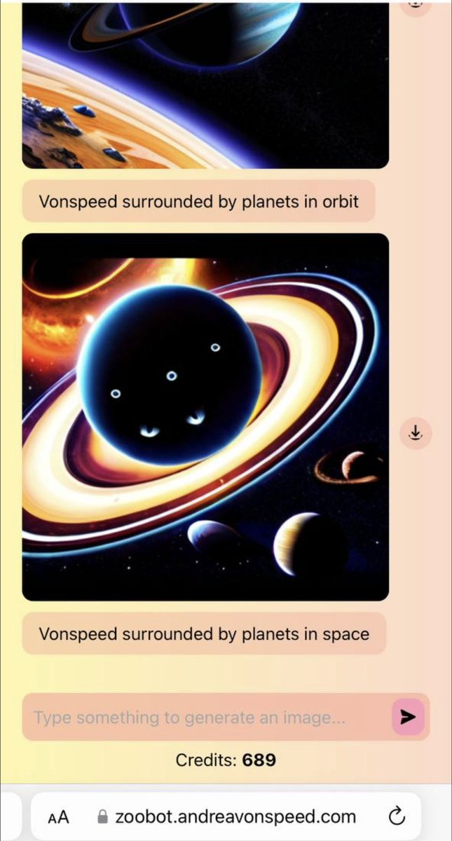 The Zoo larger than any of us, is ever expanding.  

Introducing zoobot.andreavonspeed.com. 

Sign up and contribute to the Zoo’s expansion.

This week we will be dropping  what we’ve been cooking, so join us and see how pawsome our world is. 

t.me/andreavonspeed…