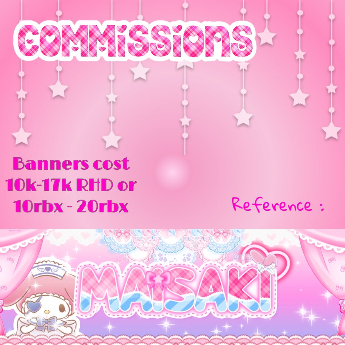 COMMS R OPEN!

🎀

Dm to order a beautiful banner 💝

#banners #royalehighart 
#headers