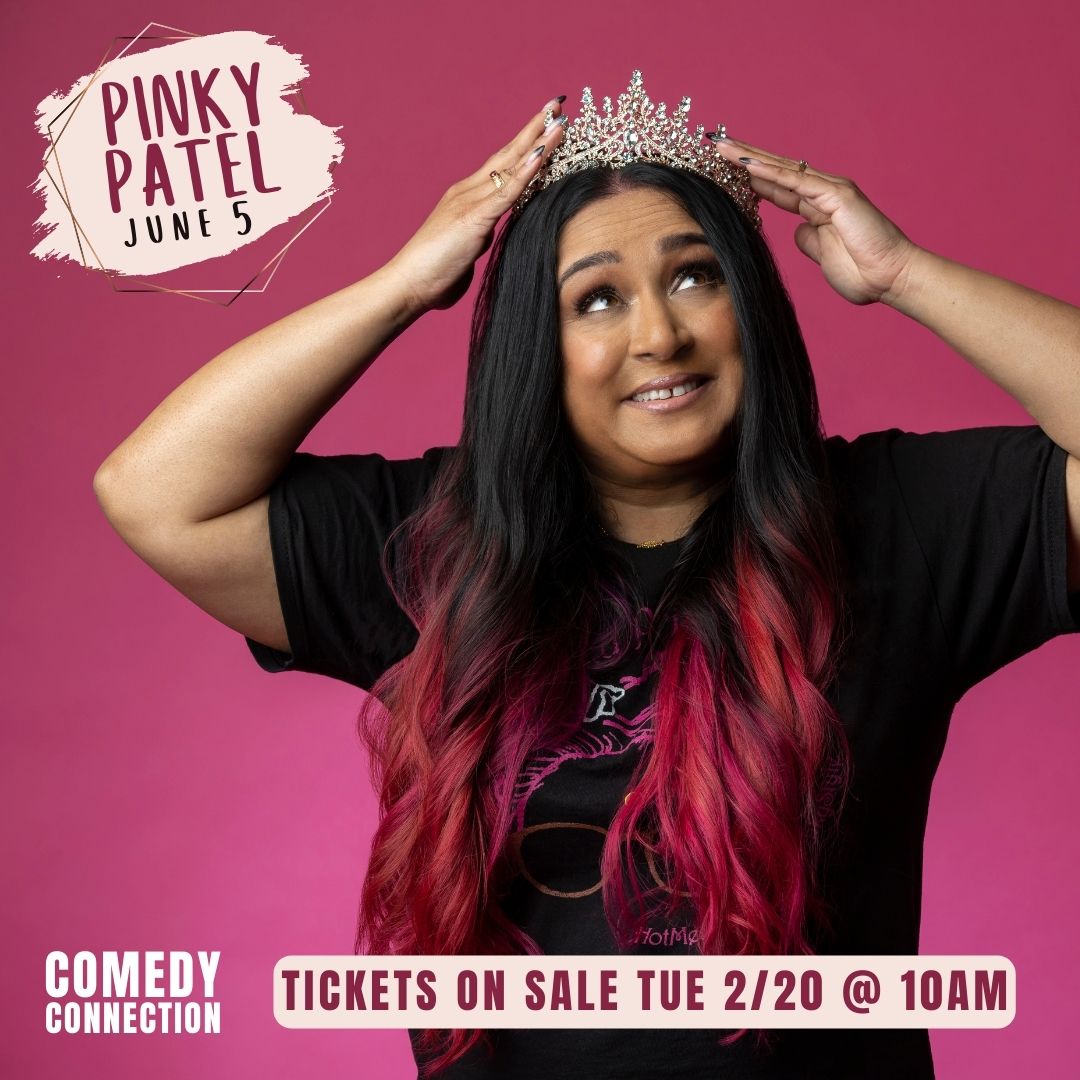 Just announced! @pinkypatelog June 5th - Tickets on sale tomorrow at 10am! bit.ly/3T13P9O