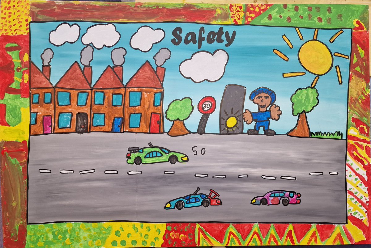 MuralsWallArtJB's tweet photo. Last day painting with a year 2 class in Lincoln. Picture designed by a child and painted by the whole class.
#SchoolValue https://t.co/vgdhwFlbKT