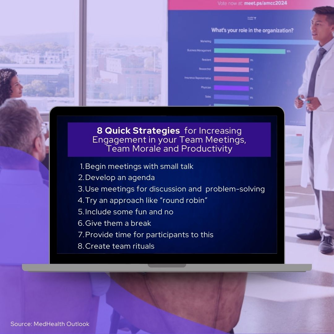 As the healthcare industry continues to evolve, the need for efficient and outcome-driven meetings has become paramount.  To address this challenge, it's essential to explore innovative ways to enhance the effectiveness of healthcare meetings. 

medhealthoutlook.com/enhancing-meet…