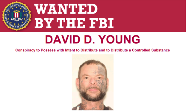 FBIMostWanted's tweet photo. David D. Young, also known as "Khaos", is charged with drug trafficking conspiracy tied to the Ghost Face Gangsters criminal street gang. A federal arrest warrant was issued on Dec. 8, 2022 in the Southern District of Georgia. Help the #FBI find him: https://t.co/rEqUALisfQ https://t.co/4WXvaf6YQh