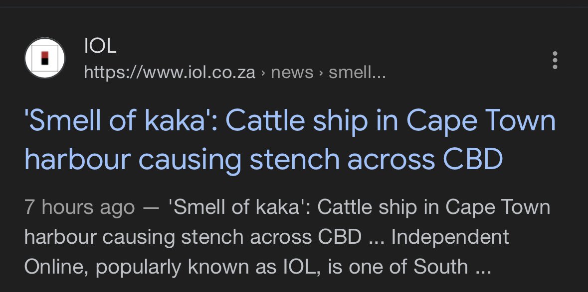 No, this “kaka” headline got my head spinning.