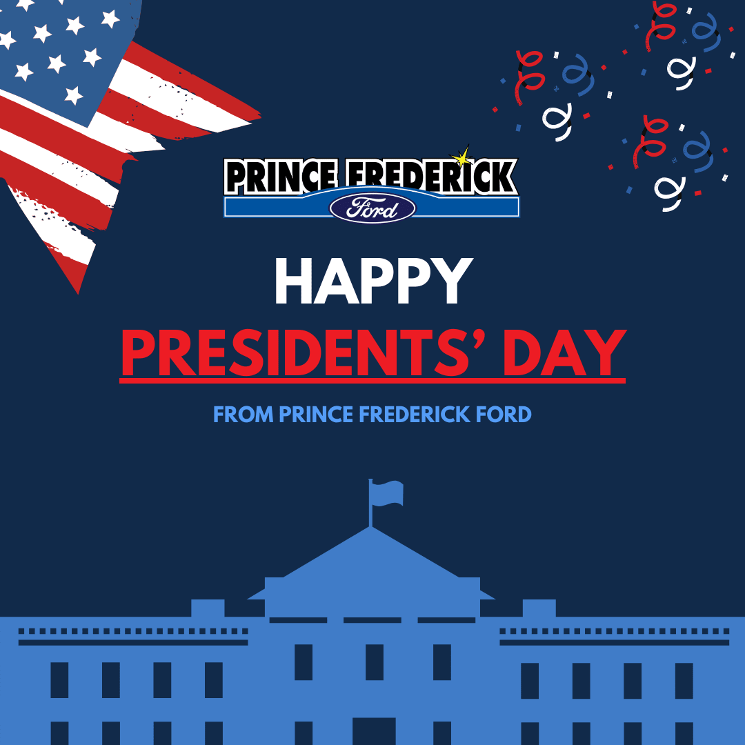 Happy Presidents' Day from Prince Frederick Ford! Hurry in for exclusive deals!

#PresidentsDay #PrinceFrederickFord #YourFordDealer