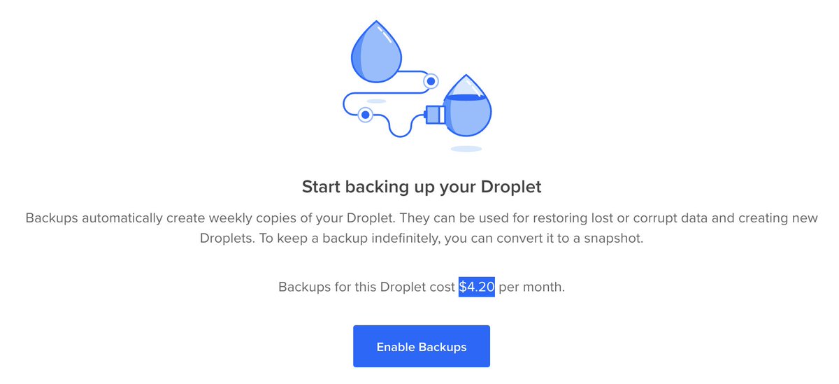 jad_jerdy's tweet image. I hope I get a $0.69 discount on my $4.20 Digital Ocean backup deal